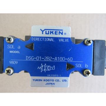 YUKEN DIRECTIONAL VALVE MODEL DSG-01-3C2-A100-60， FREE SHIPPING QE