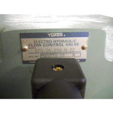 YUKEN  EFG-06-250-N-22 ELECTRO-HYDRAULIC FLOW CONTROL VALVE NEW NO BOX