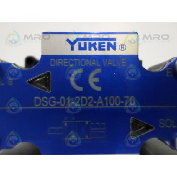 YUKEN DSG-01-2D2-A100-70 DIRECTIONAL VALVE (MISSING COILS) *NEW NO BOX* #1 image